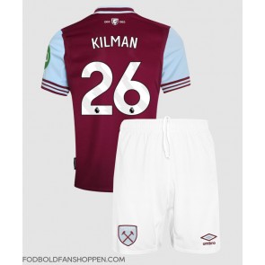 West Ham United Max Kilman #26 Hjemmebanetrøje Børn 2024-25 Kortærmet (+ Korte bukser)